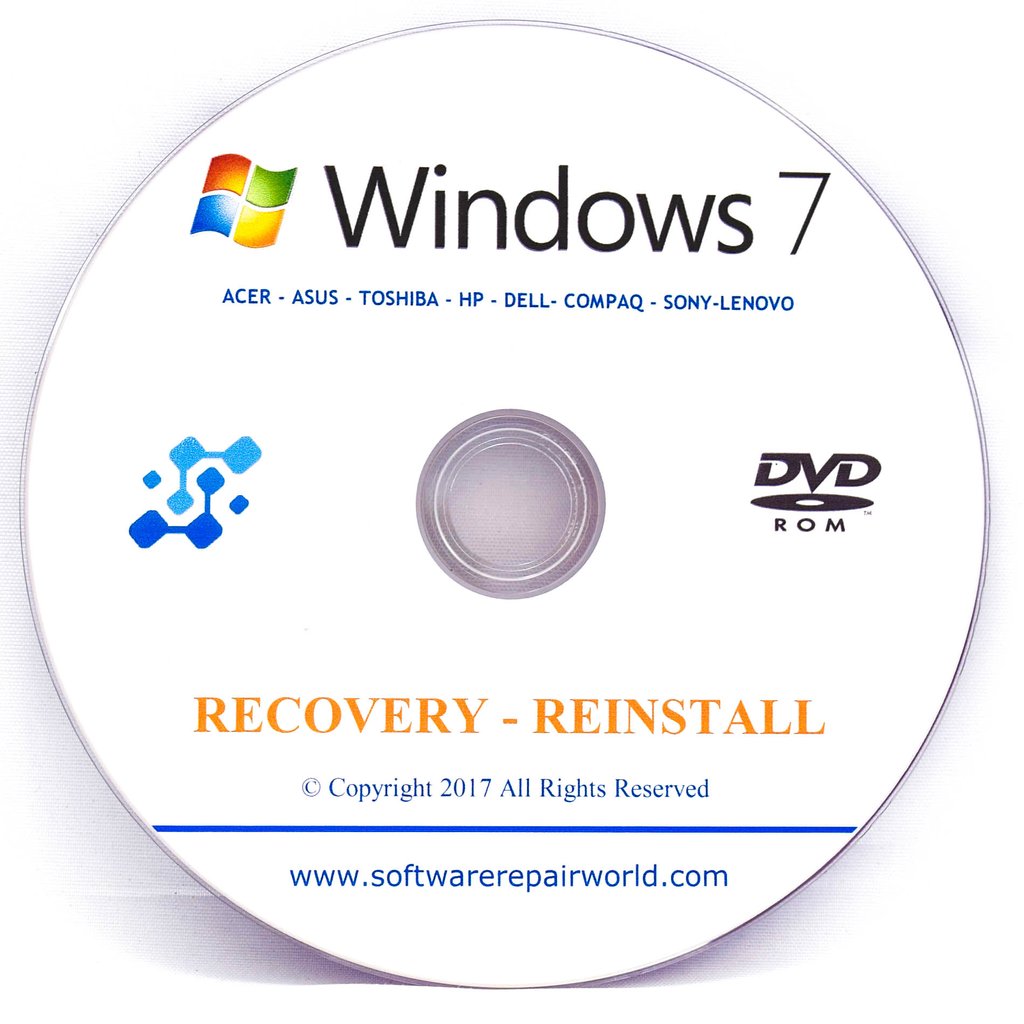 sony vaio windows 7 recovery disk download